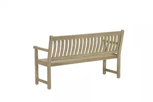 L 150 cm Eukalyptus white wash - Vondel Parkbank