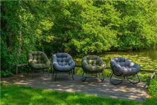 Lesli Living - Schaukelstuhl Cozy Stone