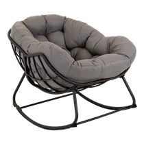 Lesli Living - Schaukelstuhl Cozy Stone