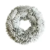 MAXPHIL living - Kranz Zapfen, weiß, D 35 cm