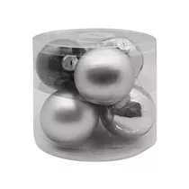 Inge's Christmas Decor - Kugel 10 cm, Glas, 6 Stk., Touch of Grey Inge's Christmas Decor - Kugel 10 cm, Glas, 6 Stk., Touch of Grey