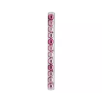 Inge's Christmas Decor - Kugel, 4 cm, 12 Stk., Kunststoff, Rosa-Mix