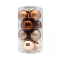 Inge's Christmas Decor - Kugel 6 cm, Glas, 12 Stk., Elegant Lounge