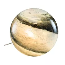 Gehlmann - Kugellampe, Glas, weiß/schwarz Effekt, H28/D38cm