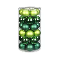 Inge's Christmas Decor - Kugel 6 cm, Glas, 30 Stk., Evergreens