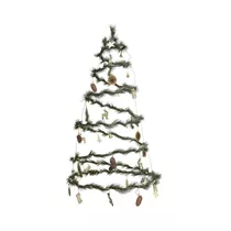 Kaemingk - LED Eisen Spiralbaum mit Lichterkette