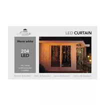 LED Lichterkette - LED Lichtervorhang Outdoor 140X300Cm 204L warmweiß LED Lichterkette - LED Lichtervorhang Outdoor 140X300Cm 204L warmweiß