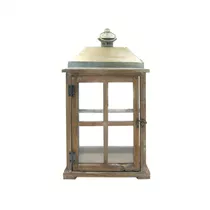 MAXPHIL living - Laterne braun / silber