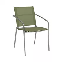 Stern Stapelsessel - Mara Edelstahl mit Bezug Textilen apple