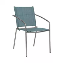 Stern Stapelsessel - Mara Edelstahl mit Bezug Textilen azur