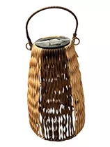 braun/khaki, D20xH34 cm - Solar-Laterne