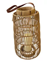 braun, D25xH45 cm - Laterne mit LED-Kerze