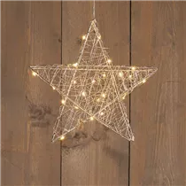 LED Stern - Metallisch 30 cm 25L warmweiß