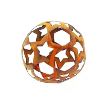 MAXPHIL living - Metallkugel aus Sternen, klein