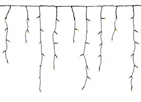 180L/360X60CM - Eiszapfenbeleuchtung schwarz