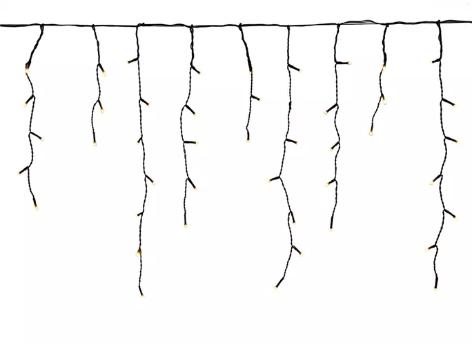 360L/720X60CM - Eiszapfenbeleuchtung schwarz