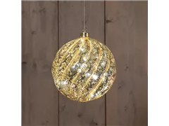 15 cm Mercury Gold - Glaskugel LED