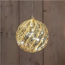 15 cm Mercury Gold - Glaskugel LED