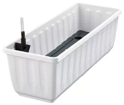 Geli Blumenkasten Aqua-Flor - Mit Bewässerung ca. 60cm inkl. Anzeiger - Weiß Geli Blumenkasten Aqua-Flor - Mit Bewässerung ca. 60cm inkl. Anzeiger - Weiß