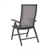 Stern Klappsessel - Milano Aluminium anthrazit mit Bezug silber und Starwoodarmlehne Stern Klappsessel - Milano Aluminium anthrazit mit Bezug silber und Starwoodarmlehne