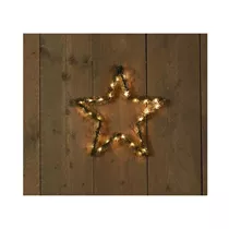 Led B.O.T. Stern - mit Grün 30Led / 40 cm warmweiß