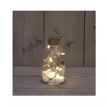 LED Flasche - mit Schnee und Tau