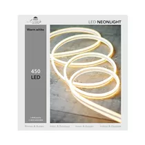 LED Lichterkette - Neon Beleuchtung 450L / 5M warmweiß für innen & außen