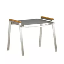 Zebra - One Fußhocker stapelbar, dunkelgrau