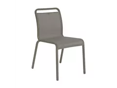Stern Stapelstuhl - Oskar Aluminium taupe, mit Bezug Textilen kieselgrau Stern Stapelstuhl - Oskar Aluminium taupe, mit Bezug Textilen kieselgrau