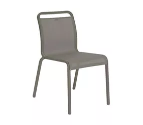 Stern Stapelstuhl - Oskar Aluminium taupe, mit Bezug Textilen kieselgrau Stern Stapelstuhl - Oskar Aluminium taupe, mit Bezug Textilen kieselgrau