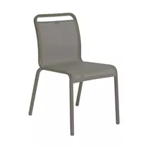 Stern Stapelstuhl - Oskar Aluminium taupe, mit Bezug Textilen kieselgrau Stern Stapelstuhl - Oskar Aluminium taupe, mit Bezug Textilen kieselgrau