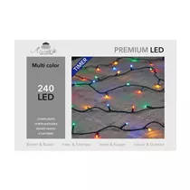 LED Lichterkette - Outdoor 240L / 24M bunt für innen & außen