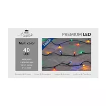 LED Lichterkette - Outdoor 40L / 4M bunt für innen & außen