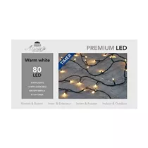 LED Lichterkette - Outdoor 80L / 8M warmweiß für innen & außen