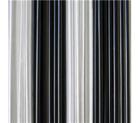 Sun-Arts Türvorhang - Palermo 90 x 210 - Transparent-Schwarz Sun-Arts Türvorhang - Palermo 90 x 210 - Transparent-Schwarz