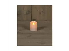 LED Kerze batteriebetrieben - Perle Bew. Flamme 7,5X10 cm LED Kerze batteriebetrieben - Perle Bew. Flamme 7,5X10 cm