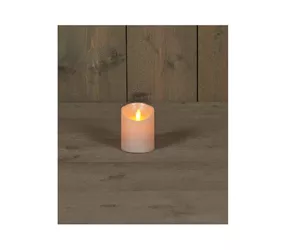 LED Kerze batteriebetrieben - Perle Bew. Flamme 7,5X10 cm LED Kerze batteriebetrieben - Perle Bew. Flamme 7,5X10 cm