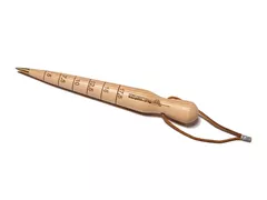 Krumpholz - Pflanzholz mit Messingspitze und Lederband Krumpholz - Pflanzholz mit Messingspitze und Lederband