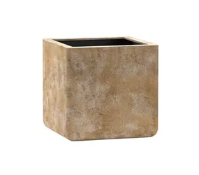 Esteras Fiberglas - Pflanzkübel Cavan Old Stone Braun