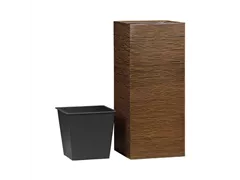 Esteras Fiberglas - Pflanzkübel Owaka 87 Rusty Brown Esteras Fiberglas - Pflanzkübel Owaka 87 Rusty Brown
