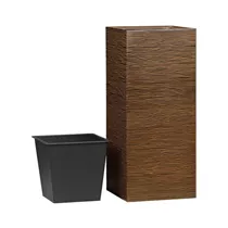 Esteras Fiberglas - Pflanzkübel Owaka 87 Rusty Brown Esteras Fiberglas - Pflanzkübel Owaka 87 Rusty Brown
