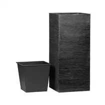 Esteras Fiberglas - Pflanzkübel Owaka 87 Smoke Black