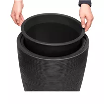 Esteras Fiberglas - Pflanzkübel Patea 47 Smoke Black