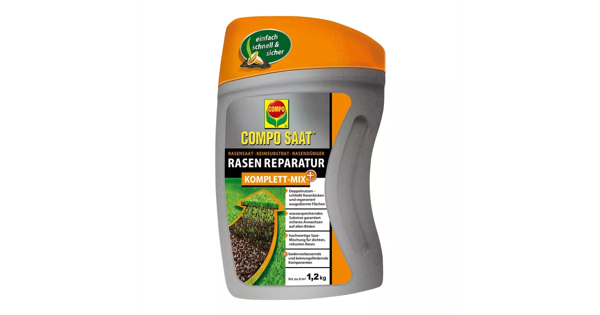 Compo Rasen-Reparatur 1,2kg Komplett mix Compo - Mauk Gartenwelt