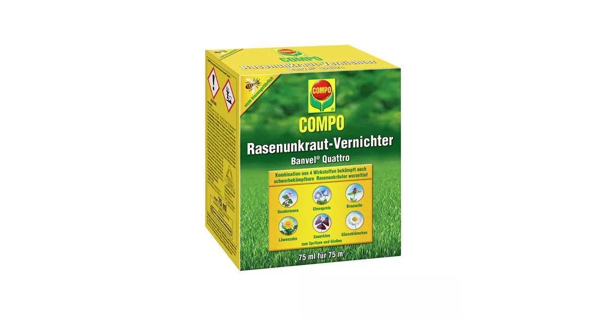 compo unkrautvernichter rasendünger Rasendünger mit Unkrautvernichter 5 kg – Purgrün main image 0