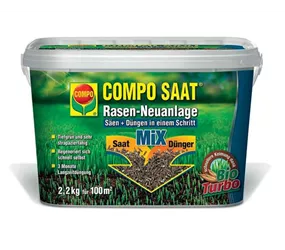 Compo - Rasen Neuanlage Mix Samen und Dünger 2,2kg