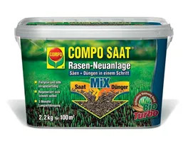 Compo - Rasen Neuanlage Mix Samen und Dünger 2,2kg Compo - Rasen Neuanlage Mix Samen und Dünger 2,2kg