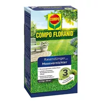 Compo Floranid - Rasendünger mit Moosvernichter 1,5 kg für 50qm