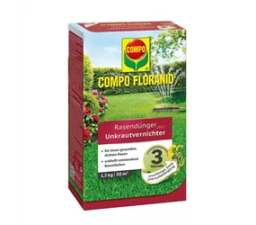Compo Floranid - Rasendünger mit Unkrautvernichter 1,5kg für 50qm