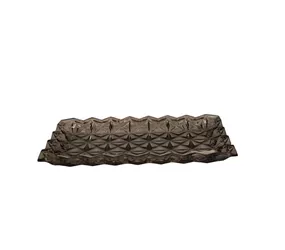 Tablett `heavy´ - rechteckig, grau